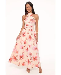 Petal and Pup Women's Kaira Halterneck Maxi Dress