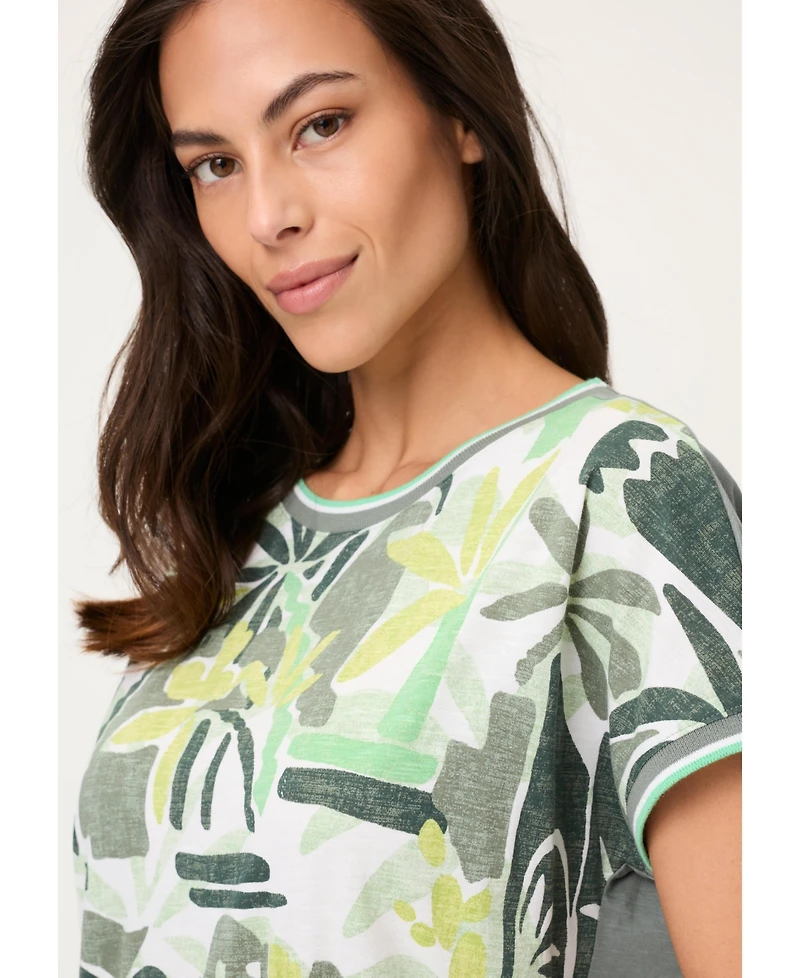 Olsen Women's Safari Print T-Shirt
