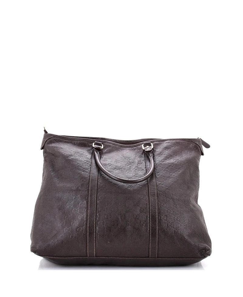 Pre-Owned Gucci Medium Joy Zip Top Tote Guccissima Leather
