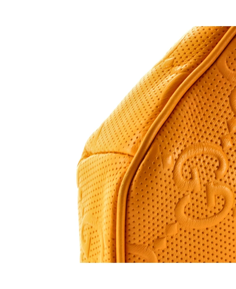 Pre-Owned Gucci Small Belt Bag Gg Embossed Perforated Leather