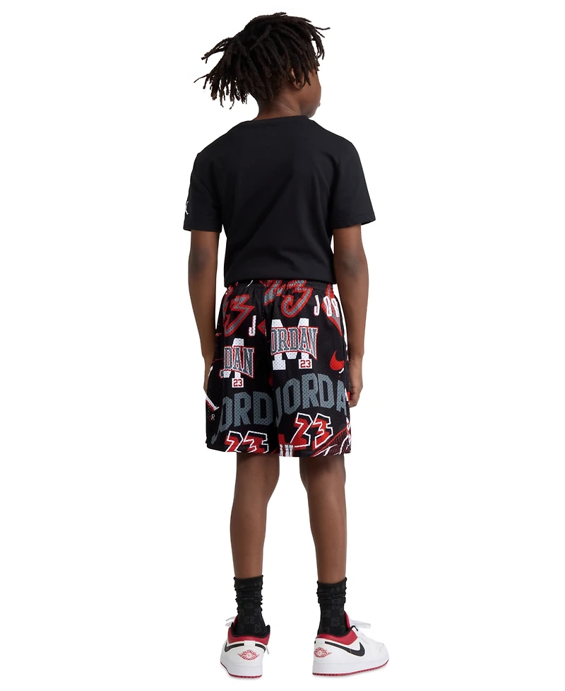 Jordan Boys' 8-18 Dynasty Printed Elastic Waist Shorts