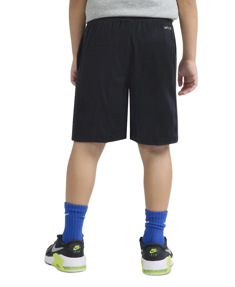 Nike Little Boys Dri-fit Logo Mesh Pull-On Shorts