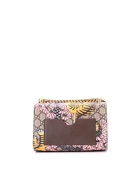 Pre-Owned Gucci Small Padlock Shoulder Bag Bengal Print Gg Coated Canvas