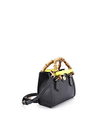 Pre-Owned Gucci Mini Diana Nm Bamboo Handle Tote Leather