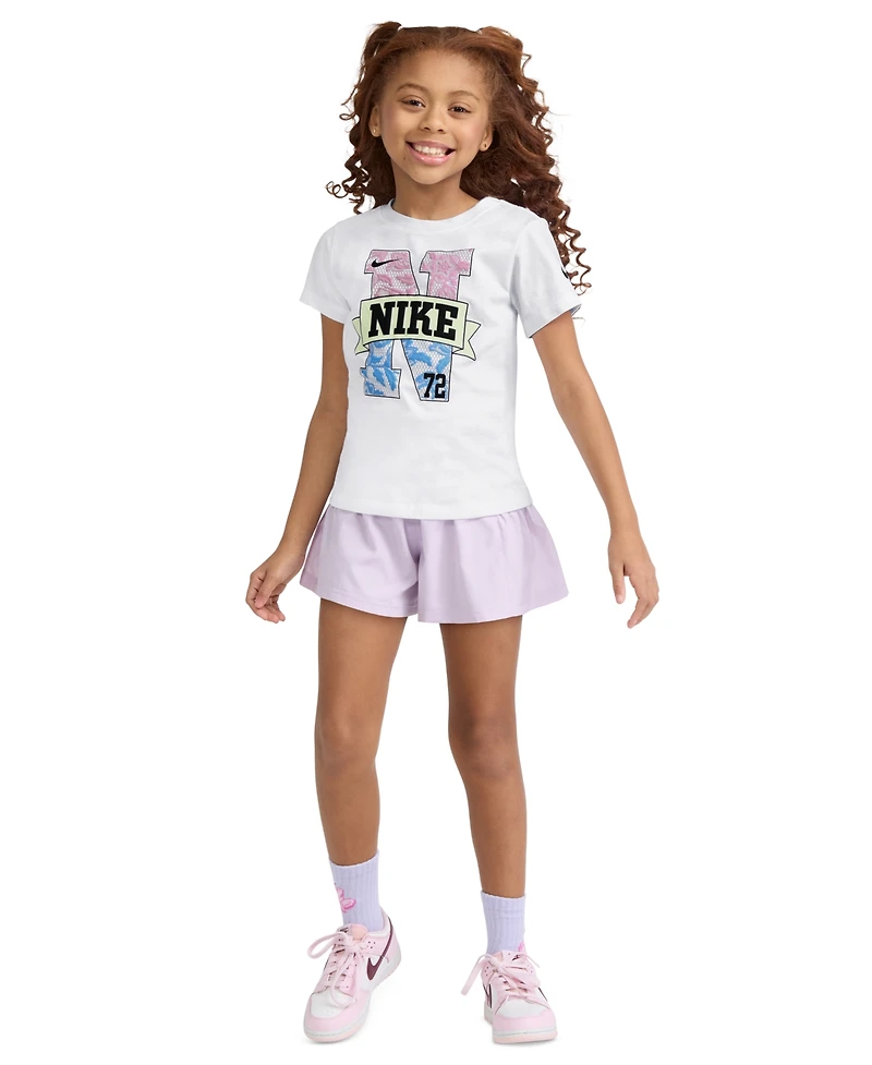 Nike Girls' 4-6X Lace It Up Ringlet Crewneck T-Shirt