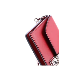 Pre-Owned Prada Elektra Wallet on Chain Studded Leather