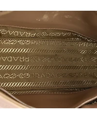 Pre-Owned Prada Small Curved Flap Chain Shoulder Bag Diagramme Quilted Leather