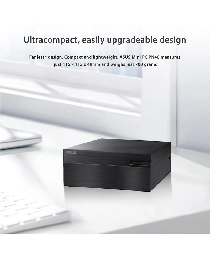 Asus ExpertCenter Mini Desktop Intel Celeron 8GB Ram Intel Uhd Graphics 64GB eMMC + 256GB Ssd Storage Windows 11 Pro