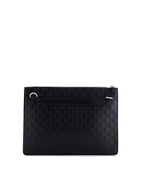 Pre-Owned Gucci Large Zip Messenger Bag Guccissima Leather