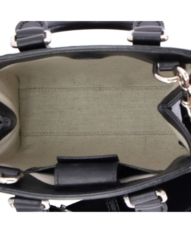 Pre-Owned Gucci Mini Vertical Tote Gg Embossed Perforated Leather