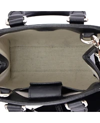 Pre-Owned Gucci Mini Vertical Tote Gg Embossed Perforated Leather