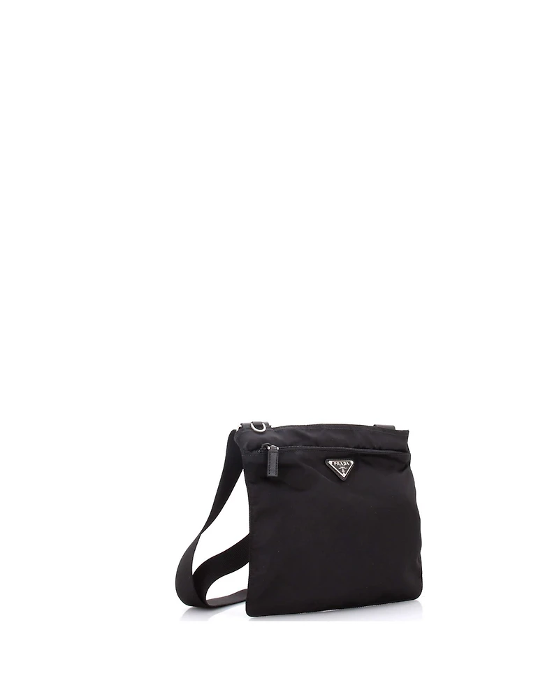 Pre-Owned Prada Small Flat Messenger Bag Tessuto