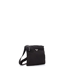 Pre-Owned Prada Small Flat Messenger Bag Tessuto