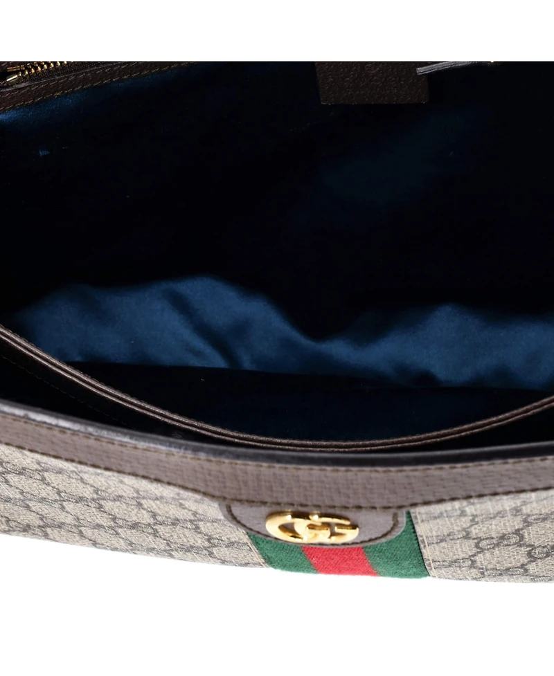Pre-Owned Gucci Medium Ophidia Chain Shoulder Bag Gg Coated Canvas