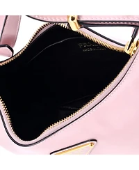 Pre-Owned Prada Mini Arque Half Moon Hobo Leather