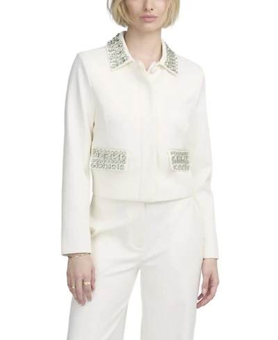 Elle Collection Women's Embellished Boxy Jacket