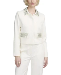Elle Collection Women's Embellished Boxy Jacket