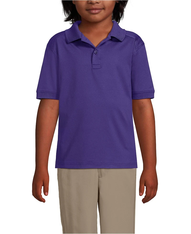Lands' End Girls Short Sleeve Rapid Dry Polo Shirt