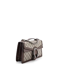 Pre-Owned Gucci Small Dionysus Top Handle Chain Bag Gg Coated Canvas