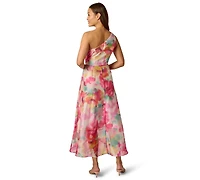 Adrianna Papell Petite Printed High-Low Dress