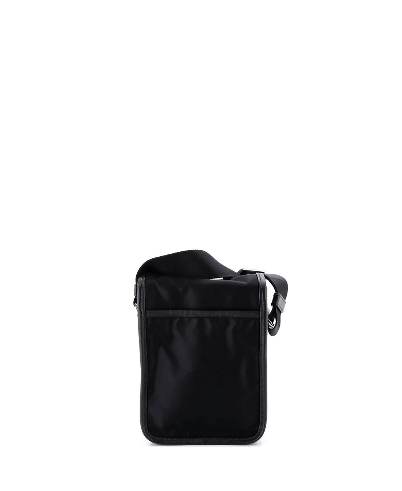 Pre-Owned Prada Logo Buckle Messenger Bag Nylon