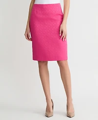 Kasper Women's Circle Jacquard Pencil Skirt, Regular & Petite