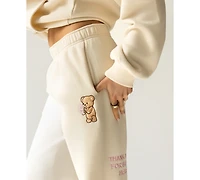 The Happy Camp3r Juniors' Thank You Straight-Leg Sweatpants