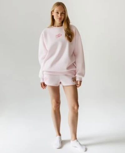 The Happy Camp3r Juniors Travel Together Crewneck Sweatshirt Embroidered Shorts