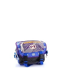 Pre-Owned Gucci Buckle Flap Chest Strap Backpack Gg Fabric with Rubber