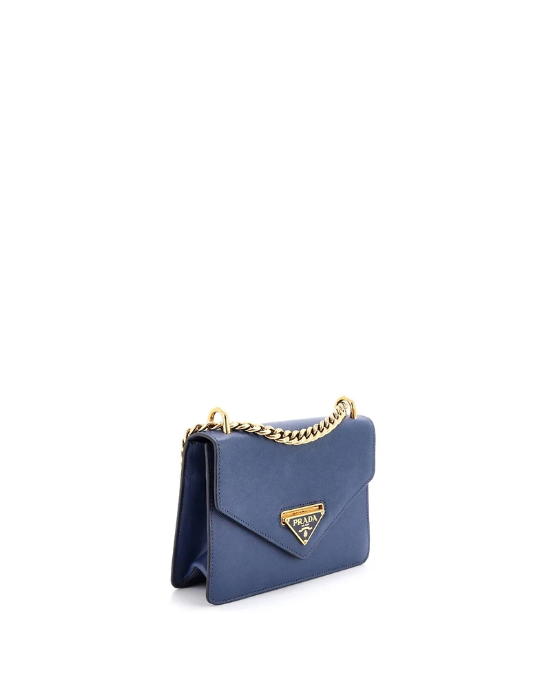 Pre-Owned Prada Small Envelope Flap Chain Shoulder bag Saffiano Leather