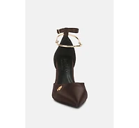 Hobnob Anklet Embellishment Stiletto Women's Sandals