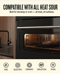 Alva Nori 11" Pre-Seasoned Cast Iron Grill Pan