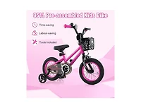 Hongge Kids Bike Adjustable Bicycle with Front Basket