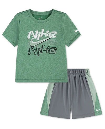 Nike Toddler Boys' 2T-4T Short-Sleeve T-Shirt and Shorts, 2-Piece Set