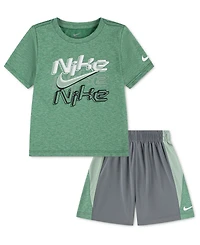 Nike Toddler Boys' 2T-4T Short-Sleeve T-Shirt and Shorts, 2-Piece Set