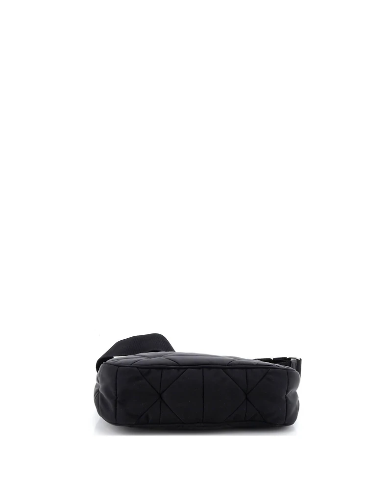 Pre-Owned Prada Small Re-Edition Shoulder Bag Quilted Tessuto