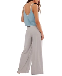 Free People Women's Micro-Striped Ribbed Waistband Lounge Pants