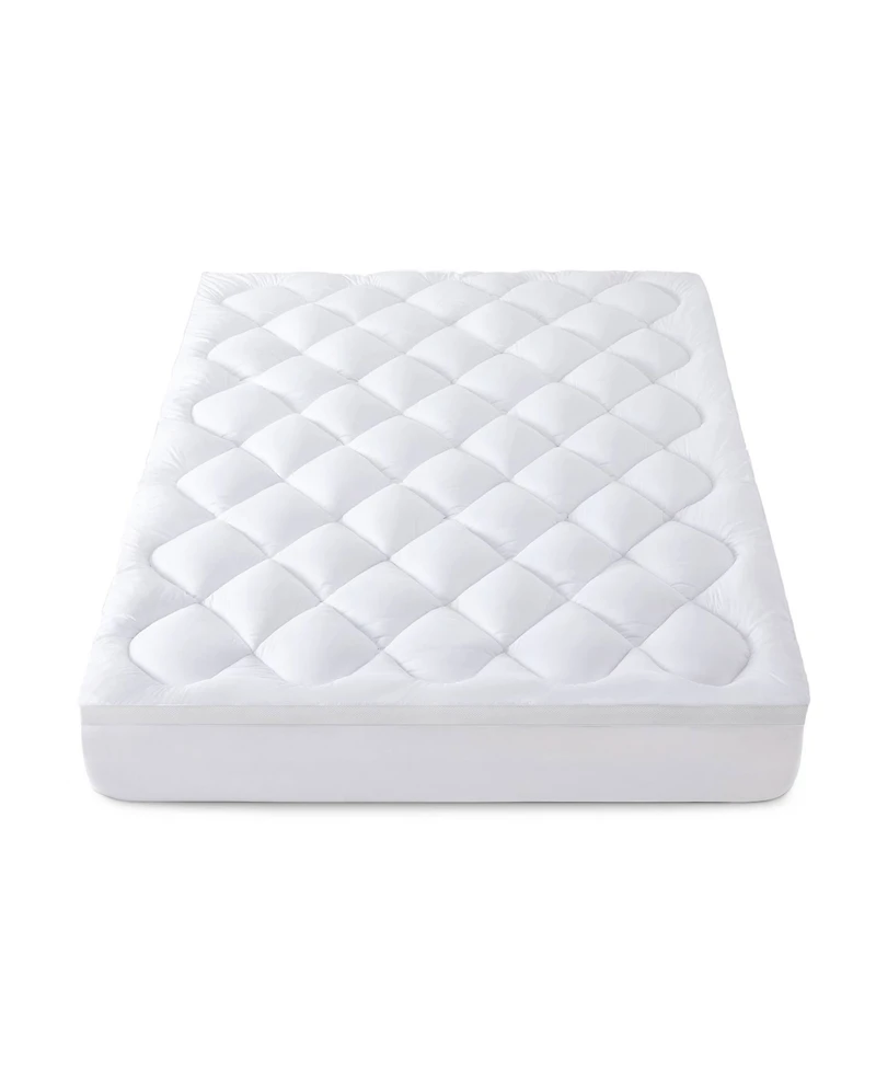 Unikome Waterproof Diamond-Quilted Ultra Plush Mattress Pad