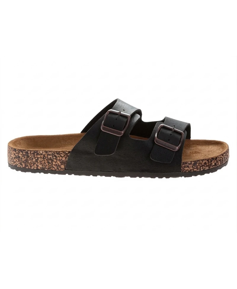 Avalanche Men's Men Double Buckle Open Toe Footbed Sandals