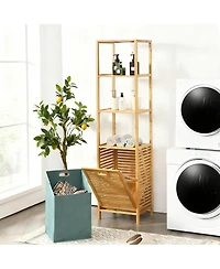 Yigii Tilt Out Laundry Hamper Storage Shelves Removable Basket