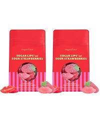 Sugarfina Sweet Escape Sugar Lips Sour Strawberries Candy Mix Bag, 2-Pc.