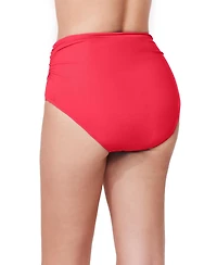 Profile by Gottex Women's Tutti Frutti Shirred High Waist Swim Bottom Swimsuit