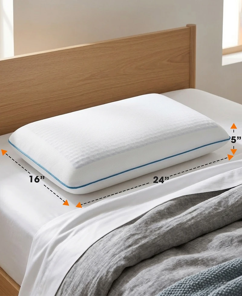 Cheer Collection Gel Memory Foam Pillow, Standard