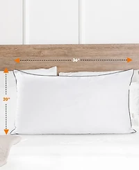 Cheer Collection Soft and Silky Cotton Kapok 2-Pack Pillows, King