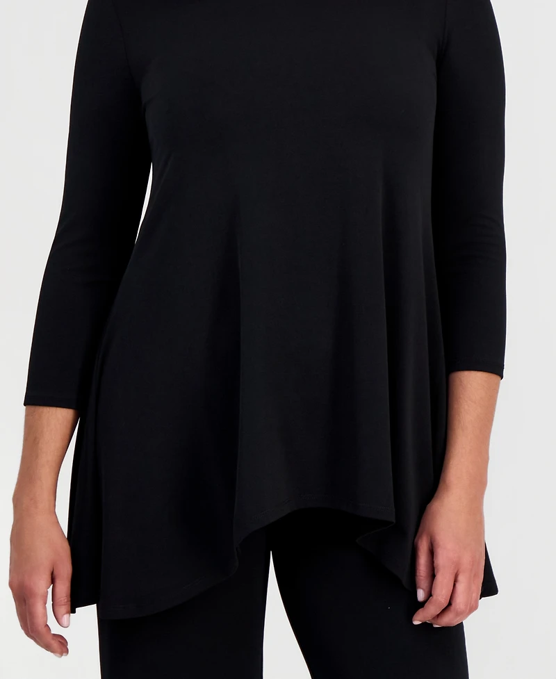 Jm Collection Women's 3/4-Sleeve Knit Top, Regular & Petites, Exclusively at Macy's