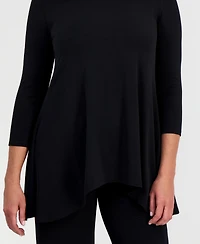 Jm Collection Women's 3/4-Sleeve Knit Top, Regular & Petites, Exclusively at Macy's