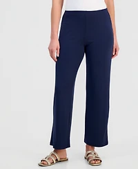 Jm Collection Petites Knit Wide-Leg Pull-On Pants, Petite & Short, Created for Macy's