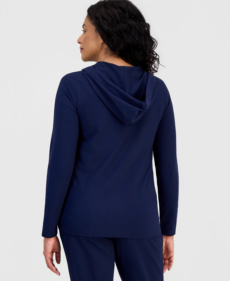 Style & Co Women's Zip-Front Hooded Sweatshirt, Created for Macy's