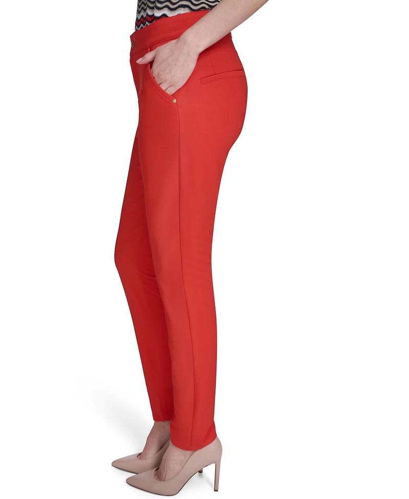 Tommy Hilfiger Women's Mid-Rise Fit Solution Skinny Pants