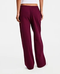 Hippie Rose Juniors' Lightweight Fleece Wide-Leg Sweatpants